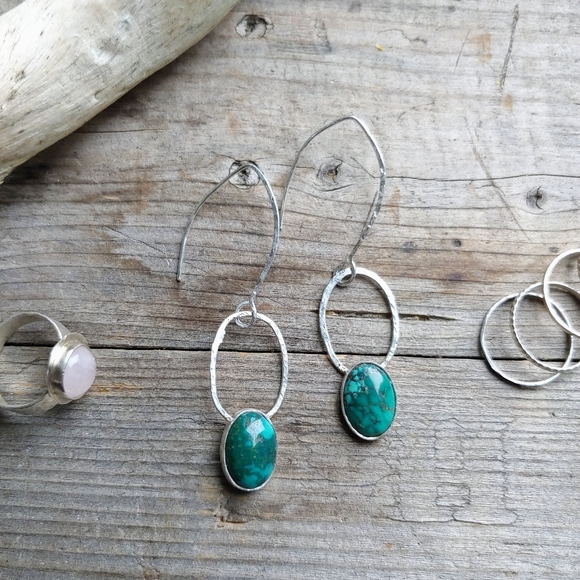 ๐SOLD๐Artisan Turquoise & Solid Sterling Silver - Issabeau Jewelry - Picture 8 of 9